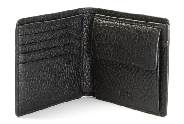 Hugo Boss Grained leather wallet and reverse logo | Victorian L_4 cc